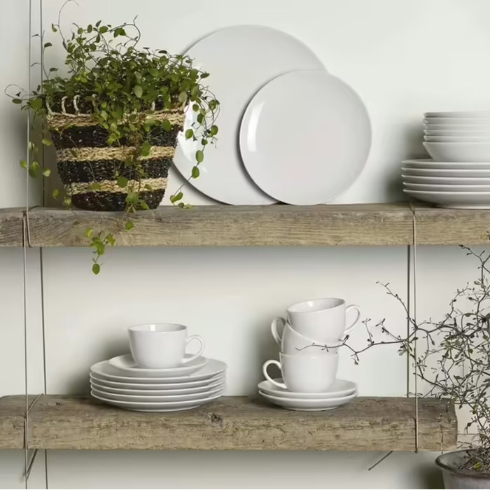 Набір столового посуду на 6 персон, 30 предметів, білі New Fresh Basic Villeroy & Boch