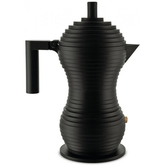 Кофеварка 300 мл черная Pulcina Alessi