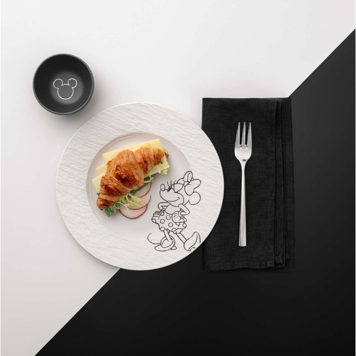 Тарелка для завтрака / десерта 21,7 см белая Manufacture - Mickey Mouse Villeroy & Boch