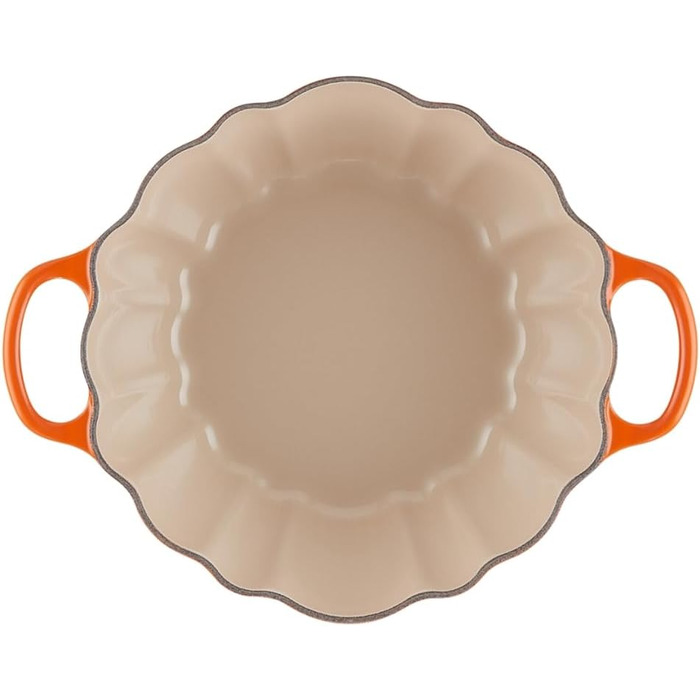 Чавунна жаровня у формі гарбуза 4 л з кришкою, помаранчева Calabaza Cocotte LE CREUSET