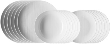 Набір тарілок 18 предметів білий Mesh Rosenthal