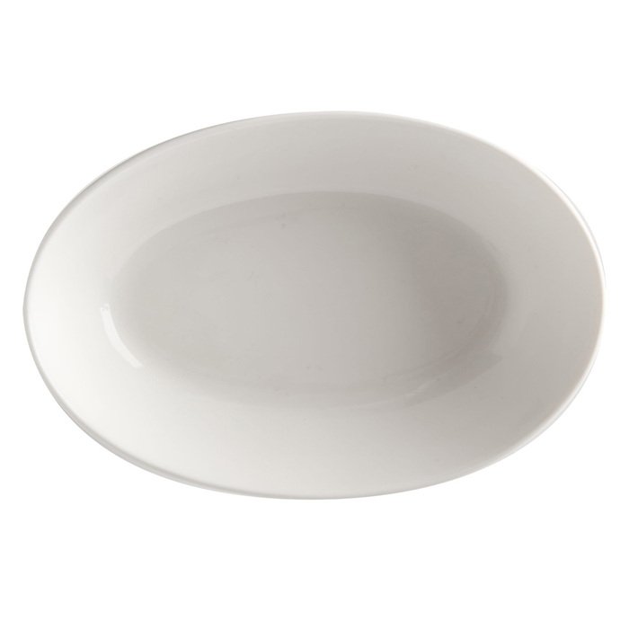 Блюдо сервірувальне овальне Maxwell & Williams WHITE BASICS ROUND, порцеляна, 20 х 14 см