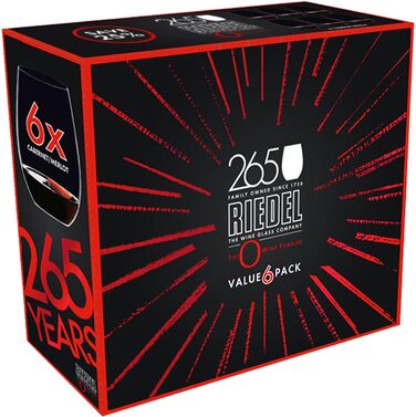 Келихи для червоного вина 0,6 л, набір 6 предметів, O Wine Tumbler Riedel