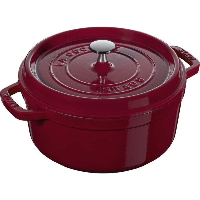 Каструля / жаровня 26 см 4,7 л з кришкою бордова Staub
