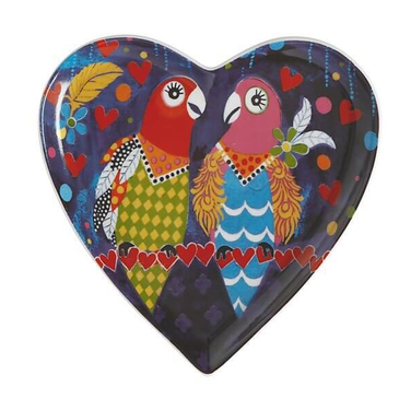 Тарелка десертная Maxwell Williams Love Brirds LOVE HEARTS, фарфор, диам. 15,5 см