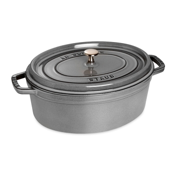 Кокот овальний 33 см, сірий графіт Staub