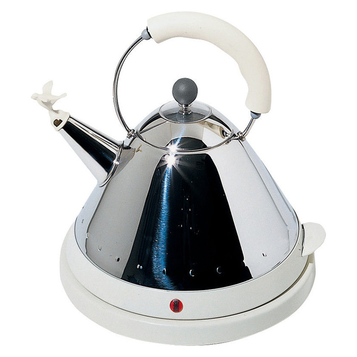 Чайник электрический 1,5 л белый/металлик Electric kettle Alessi