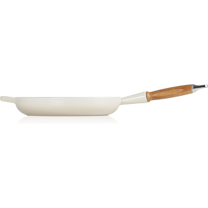 Сковорода чавунна 28 см з дерев'яною ручкою, кремовий Signature Le Creuset