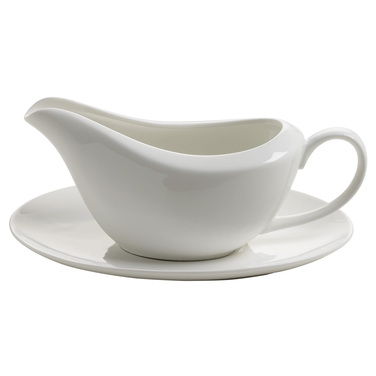 Соусник с блюдцем Maxwell & Williams WHITE BASICS ROUND, фарфор, 260 мл