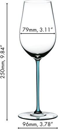 Келих для вина 409 мл бірюзовий Fatto a Mano Riesling/Zinfandel, Riedel
