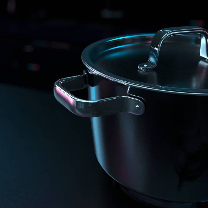 Каструля 22 см Чорна Fusiontec Aromatic WMF