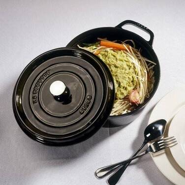 Кокот круглий 20 см, чорний Staub