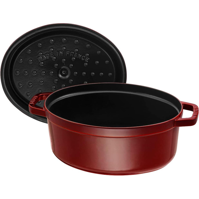Чавунна жаровня/кокот STAUB, овал 6,7 л, (31 см, гренадин)
