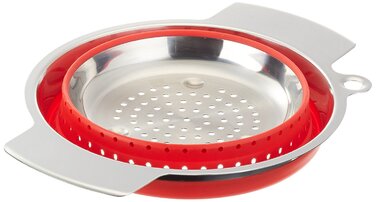 Друшляк складаний силіконовий, червоний 20 см Rosle