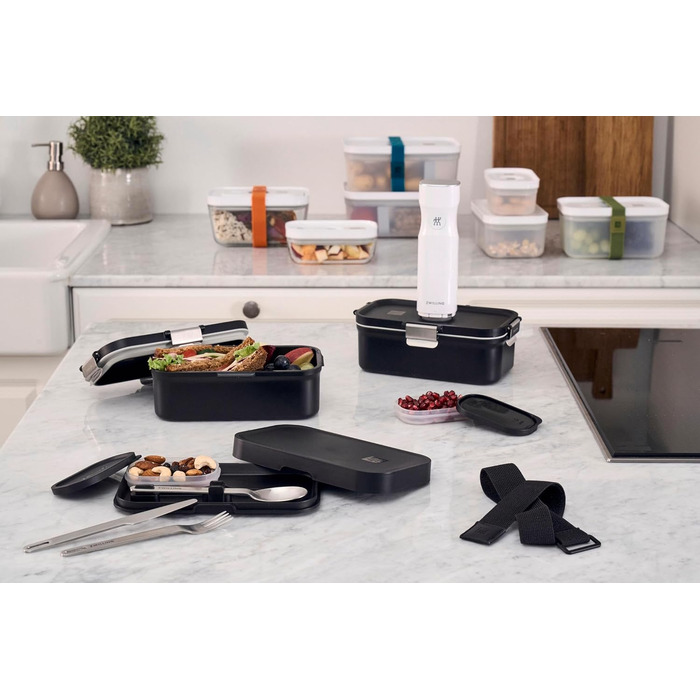 Модульний ланч-бокс 1,6 л вакуумний подвійний, чорний FRESH & SAVE ZWILLING
