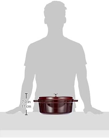 Чавунна жаровня/кокот STAUB, овал 6,7 л, (31 см, гренадин)