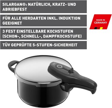 Скороварка 22 см 4,5 л Silargan Sicomatic T-Plus Silit