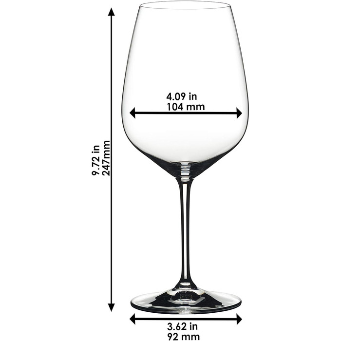 Келих для червоного вина 0,8 л, набір 4 предмети, Extreme Riedel