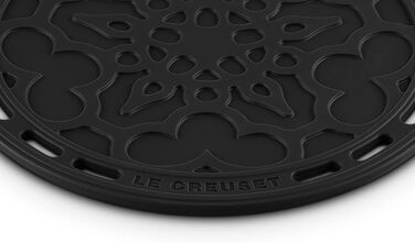 Підставка Le Creuset Tradition з силікону, термостійка до 250C, Ø 20 см, 93007300060000 (чорний глянцевий)