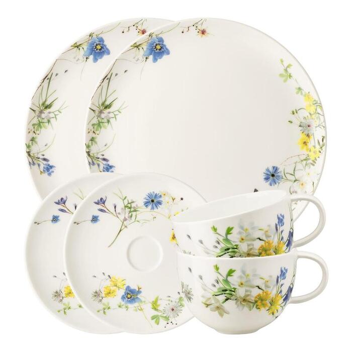 Кавовий сервіз на 2 персони, 6 предметів, Brillance Fleurs des AlpesRosenthal Classic