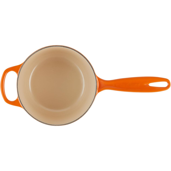 Чавунний сотейник Ø 16 см, 1,2 л з кришкою, полум'яно-червоний Signature Le Creuset