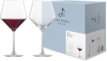 Келих для білого вина Zwiesel Glas Sauvignon Blanc pure (набір з 2 шт. ), витончені фужери для білого вина, келихи для безпечного для миття в посудомийній машині Tritan Crystal, виробництво Німеччина (арт. No 122314) (келих для червоного вина Бургундія (2
