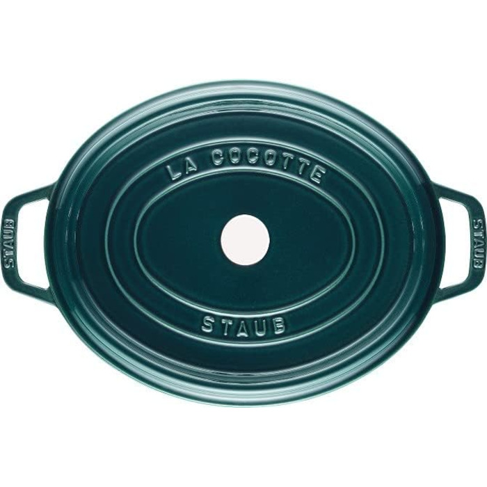 Чавунна жаровня/кокот STAUB, овальна 6,7 л, (33 см, La Mer)