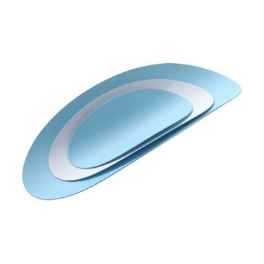 Набір страв (3 шт) 40х4,5х17,3 см блакитний / білий Ellipse Alessi