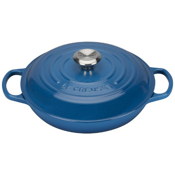 Сковорода-жаровня чавунна 26 см, синій Le Creuset
