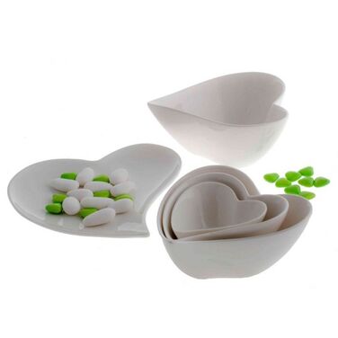 Салатниця Maxwell Williams WHITE BASICS HEART порцелянова, 12 х 12 х 6 см, 170 мл