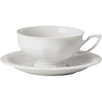 Чашка для чаю 200 мл, діаметр блюдце 16 см Rosenthal Maria Weiss