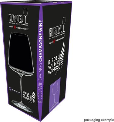 Келих для вина Riedel Winewings/Shiraz, прозорий, (шампанське)