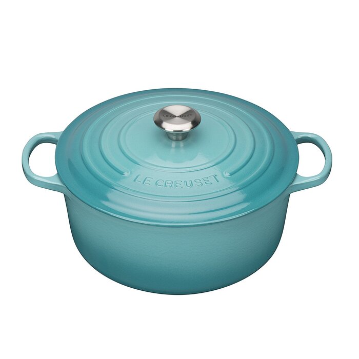 Каструля / жаровня з кришкою 24 см, бірюзовий Signature Le Creuset