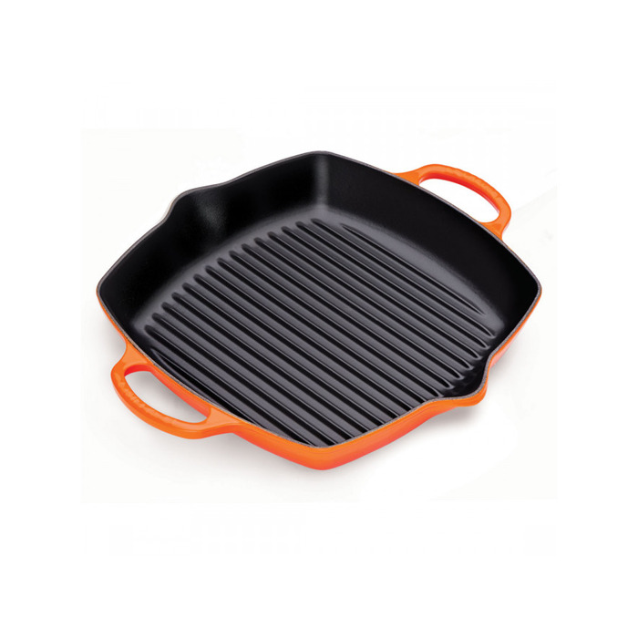 Сковорода гриль квадратна 30 см помаранчева Le Creuset