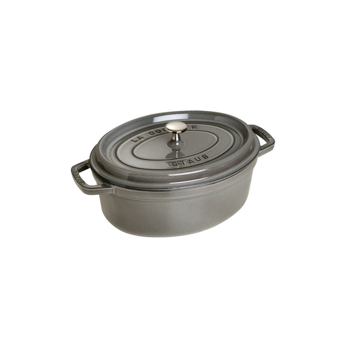 Кокот овальний 27 см, сірий графіт Staub