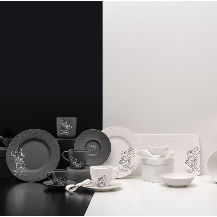 Тарілка для сніданку / десерту 21,7 см чорна Manufacture - Mickey Mouse Villeroy & Boch