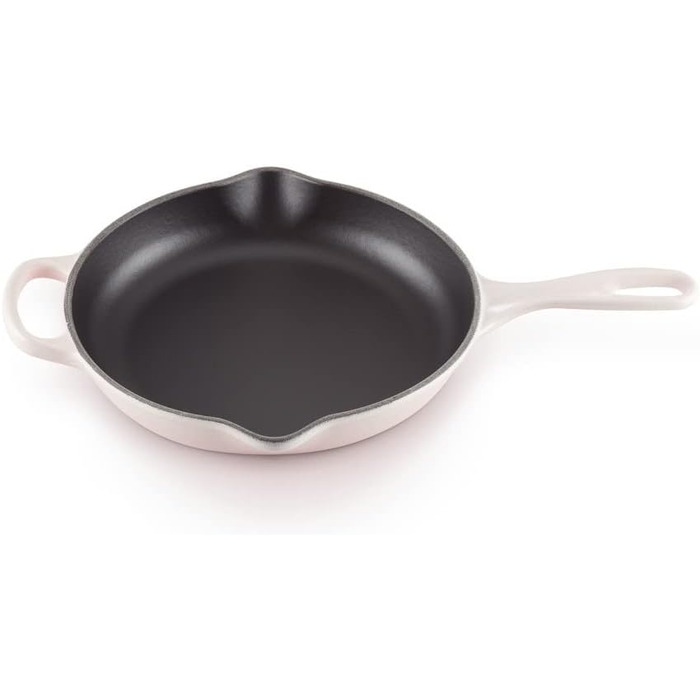 Чавунна сковорода LE CREUSET Signature, кругла, Ø Для всіх типів плит, вкл. підходить для індукції, 1,93 кг, гранатовий, 20182239490422 (рожевий, 23 см)