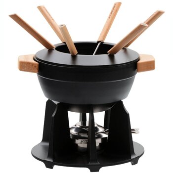 Набір для фондю на 6 персон, 2,1 л, чорний Le Creuset