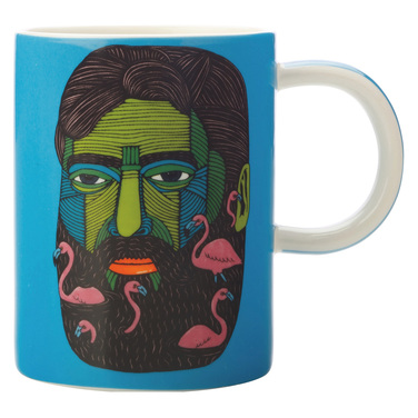 Кухоль для чаю Maxwell Williams Flamingo Man MULGA, фарфор, 12 х 8,5 х 11 см, 450 мл
