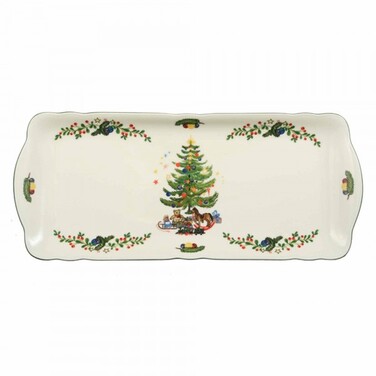 Тарелка для торта, квадратная 35 см Marie-Luise Weihnachtsnostalgie Seltmann Weiden