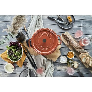 Кокот круглий 28 см, кориця Staub