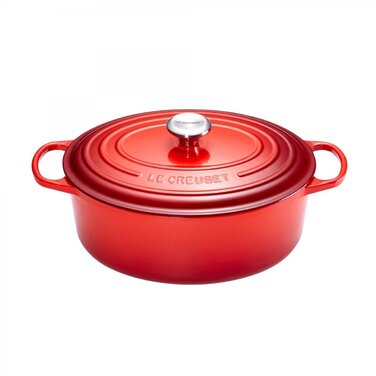 Гусятница / жаровня 33 см, вишневий Le Creuset