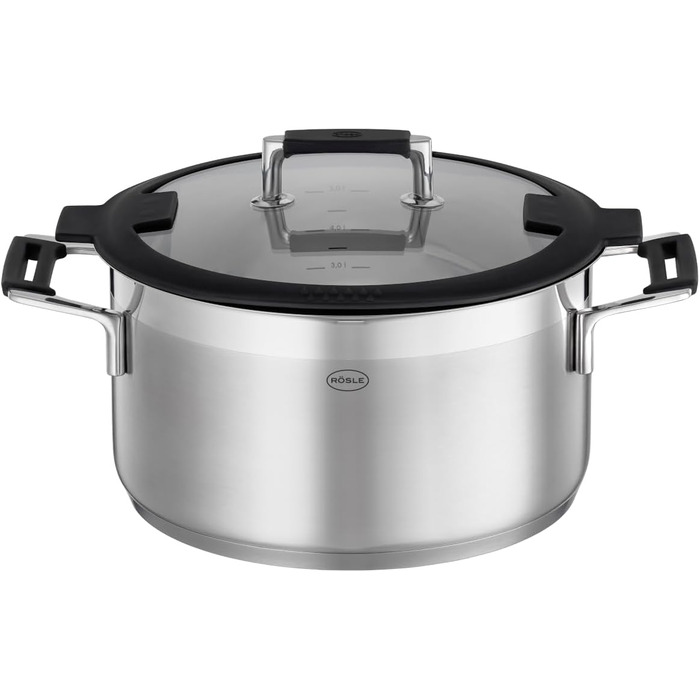 Каструля 24 см с крышкой Silence Pro Rosle