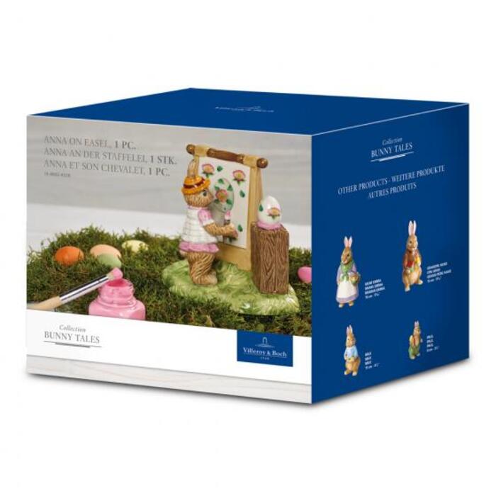 Декоративна Фігурка 12,5 х 9 х 11 см кролик Анна за мольбертом Bunny Tales Villeroy & Boch