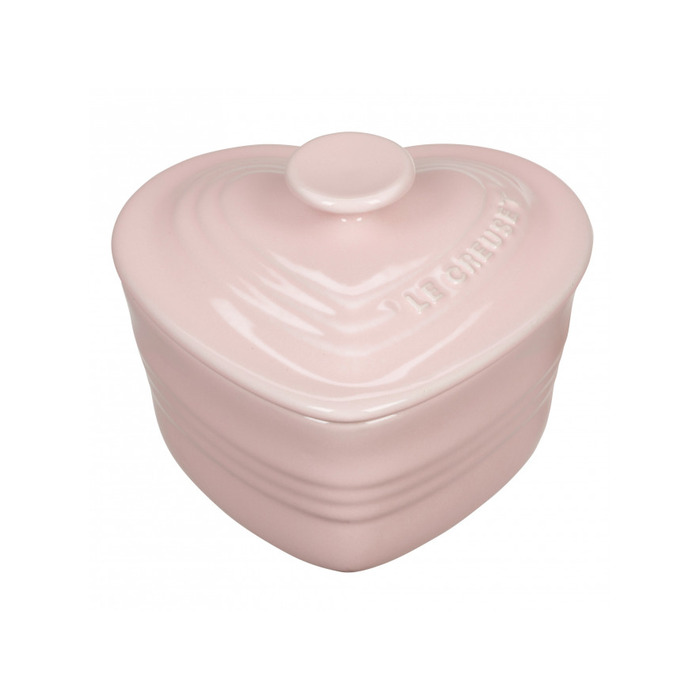 Блюдо для запікання в формі серця з кришкою Chiffon Pink Le Creuset