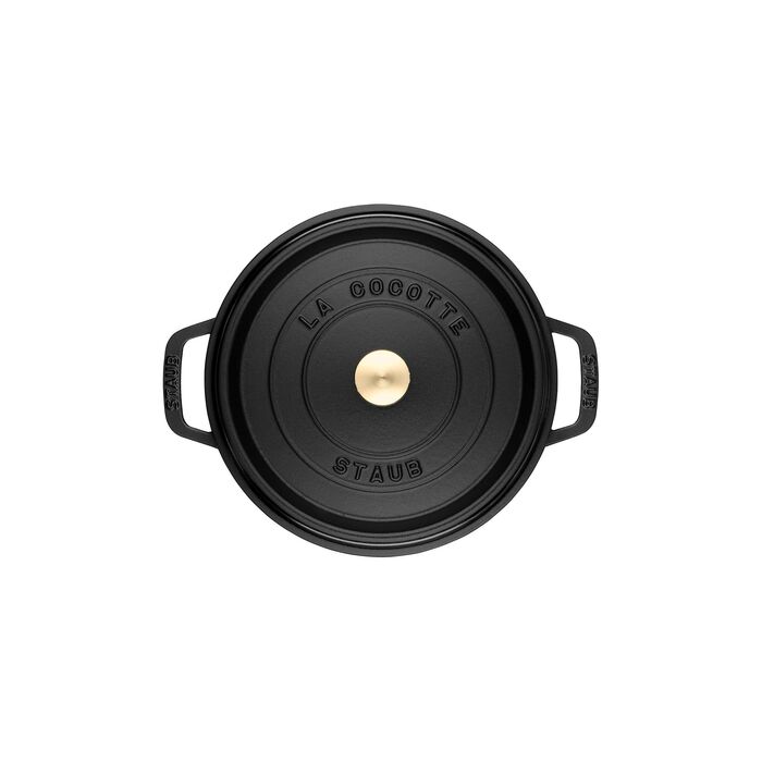 Кокот круглий 28 см, чорний Staub