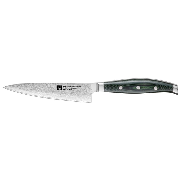 Кухарський ніж компактний 13 см дамаська сталь, зелений Twin Cermax Zwilling