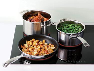 Сковорода з антипригарним покриттям 3Ply 24 см, чорний Le Creuset