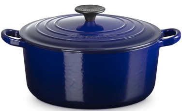 Жаровня 24 см із кришкою, темно-синя Tradition Le Creuset