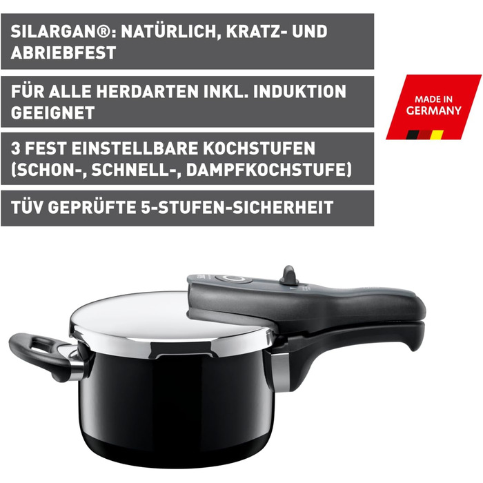 Скороварка 18 см 2,5 л Silargan Sicomatic T-Plus Silit